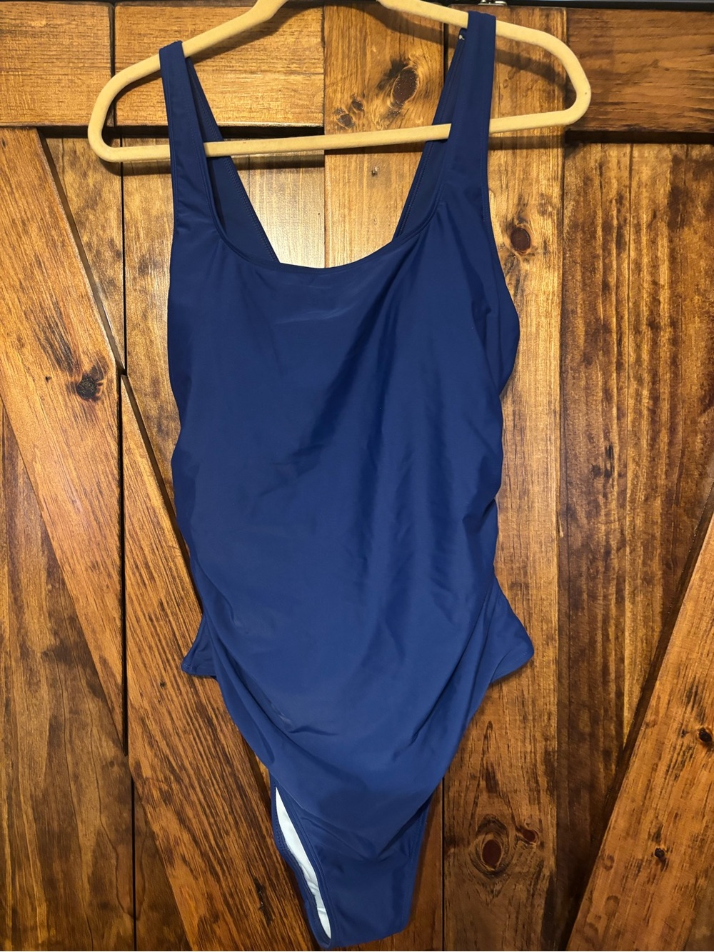 Cupshe navy blue, scoop-neck one-piece swimsuit NWT size XL